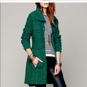 COPY - Green Free People Cardigan Coat